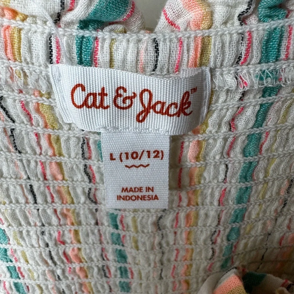Cat & Jack linen blend wide leg romper